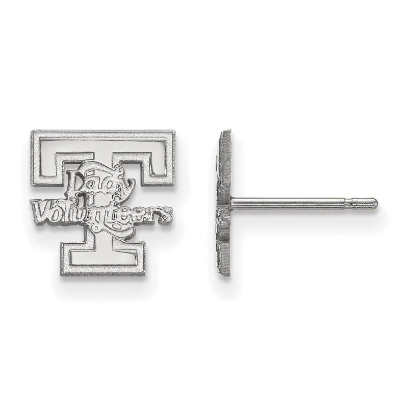 Artistic Earrings-10k White Gold University of Tennessee XS (Tiny) Post Earrings