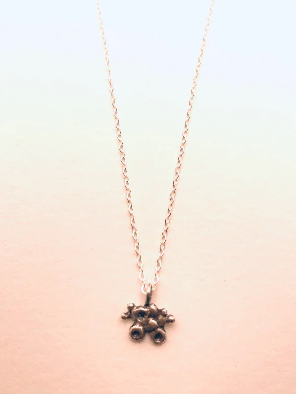 Simple Choker Necklaces-Tiny Creature Sterling Necklace