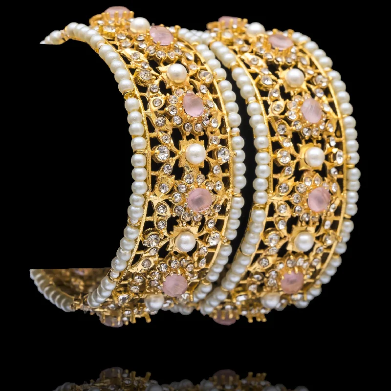 Bridal Gemstone Bangles-Parul Bangles - Available in 3 Colors