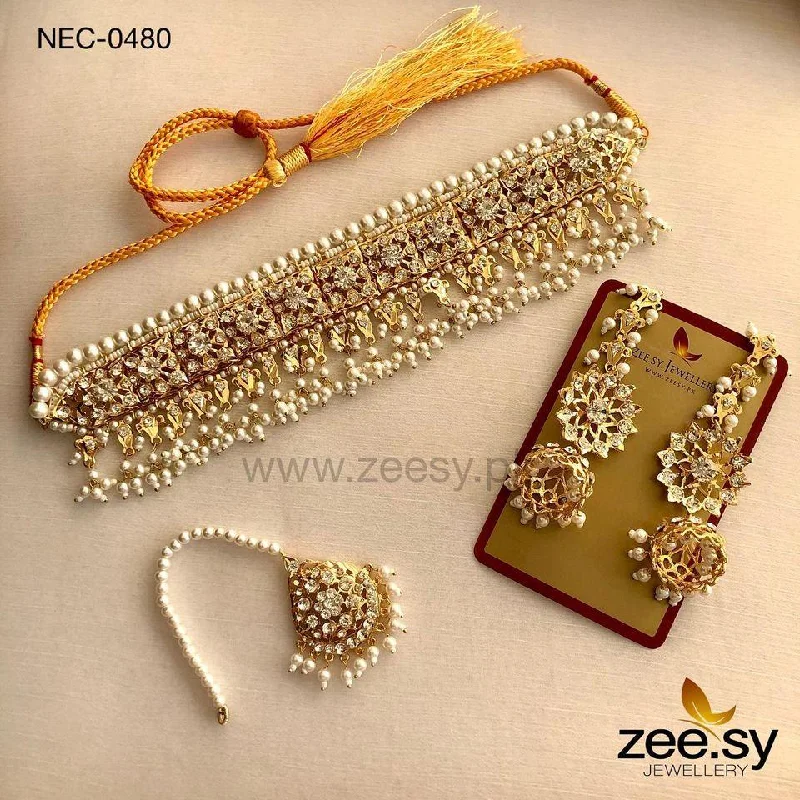 Simple Gold Necklaces-NECKLACE-0480