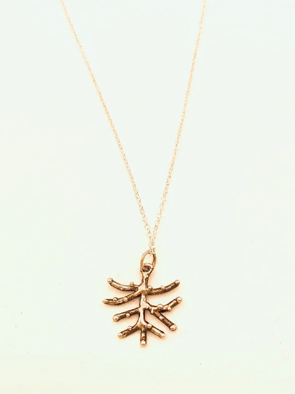 Delicate Silver Necklaces-Little Tree Sterling Necklace