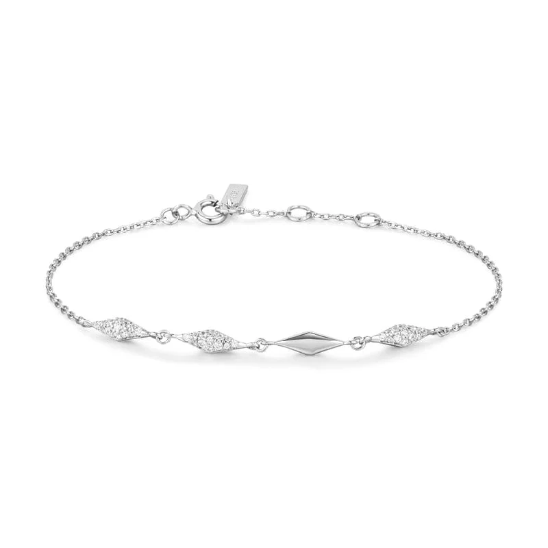 Custom Diamond Bracelets-Silver Multi Sparkle Bracelet