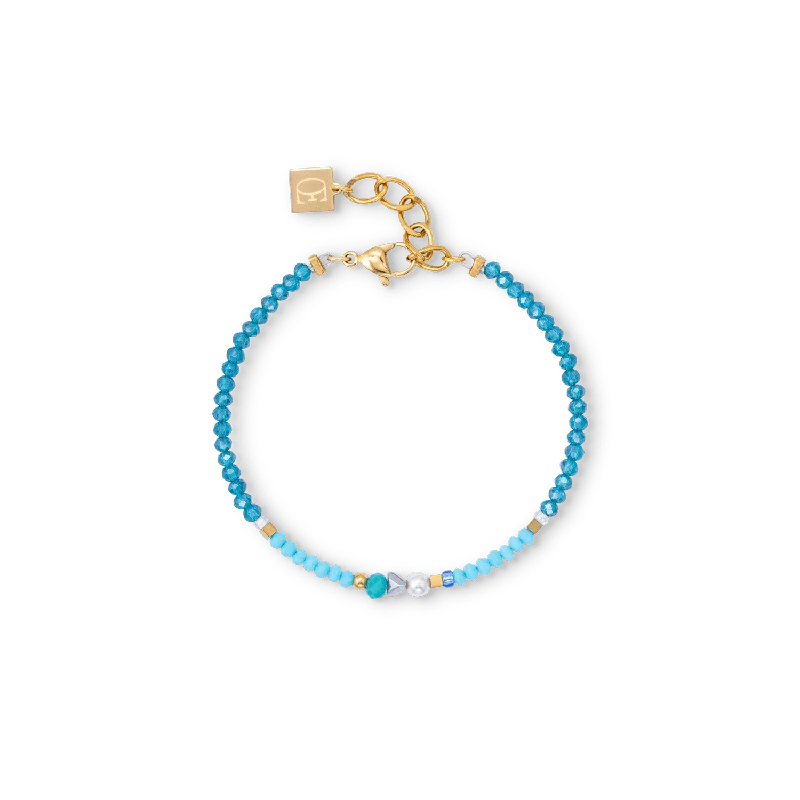 Vintage Style Bracelets-Ocean Vibes Turquoise Gold Bracelet