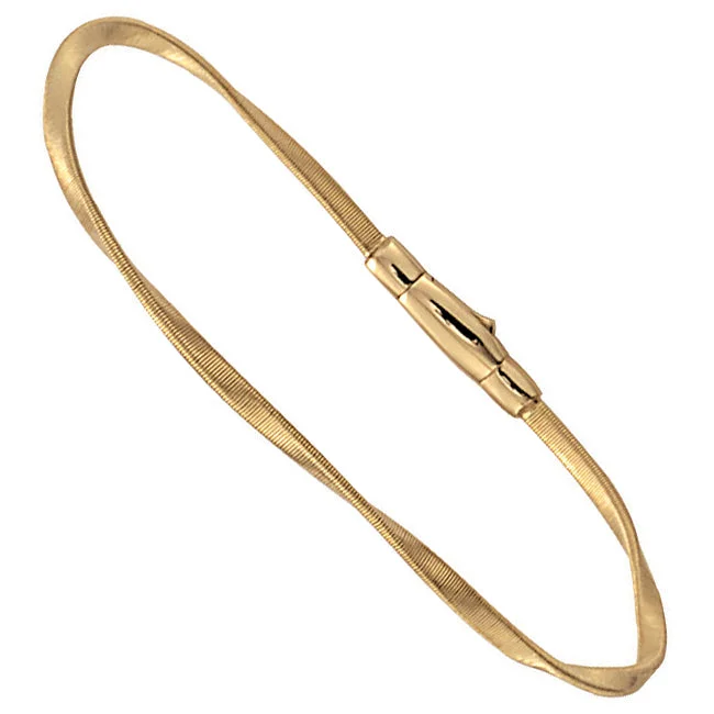 Custom Engraved Gold Bracelets-Marco Bicego Marrakech 18K Yellow Gold Single Strand Bracelet BG337 Y