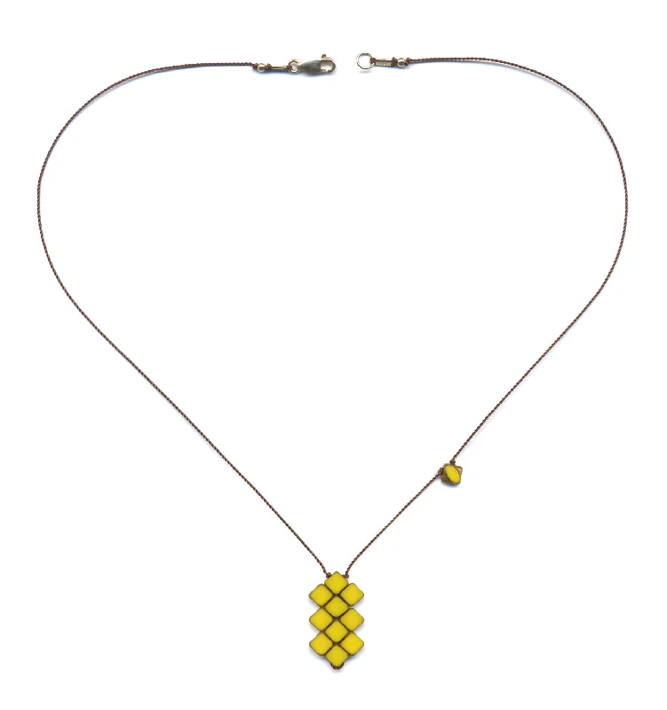 Classic Diamond Necklaces-Mustard Necklace