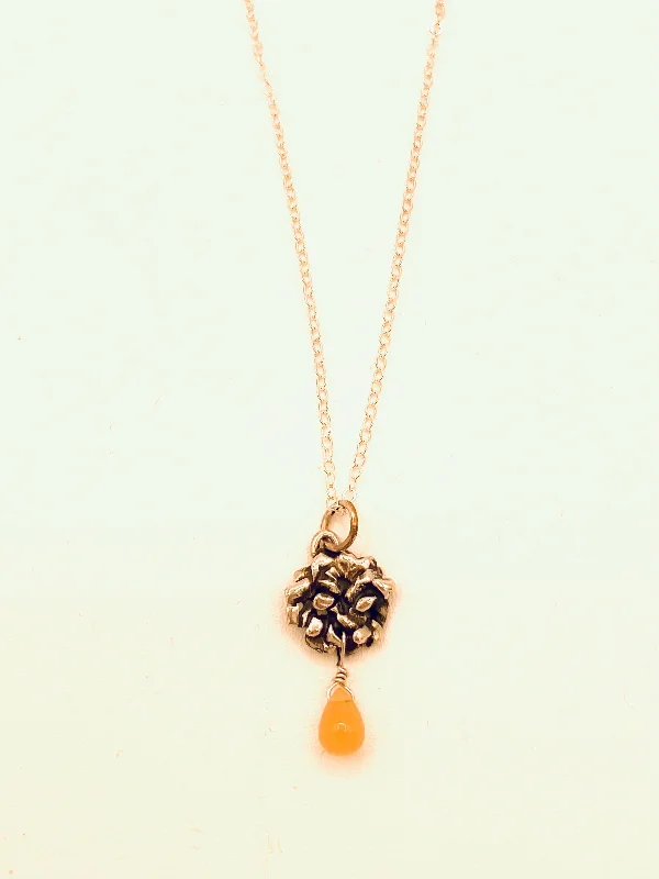 Trendy Chain Necklaces-Love Nugget Sterling Necklace with Ethiopian Opal