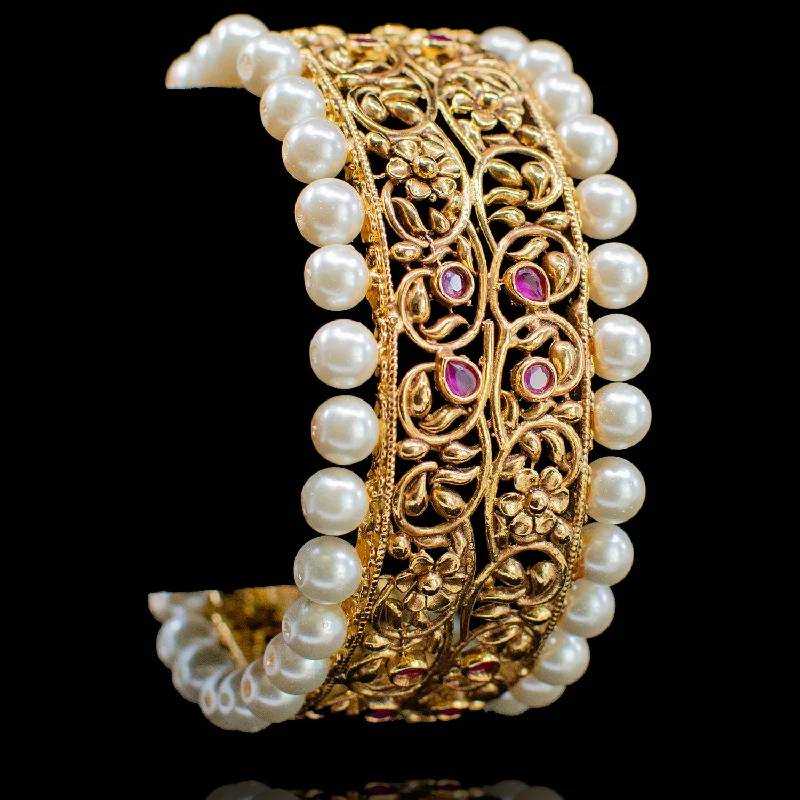 Chic Gold Bangle Sets-Nahal Bangle